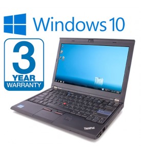 Lenovo Thinkpad X220 Laptop i5 2.60GHz 2nd Gen 8GB RAM, 250GB SSD HDD, 3 Year Warranty Windows 10 Webcam