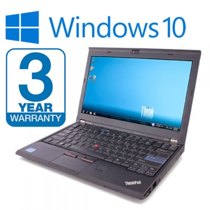 Lenovo Thinkpad X220 Laptop i5 2.60GHz 2nd Gen 8GB RAM, 250GB SSD HDD, 3 Year Warranty Windows 10 Webcam